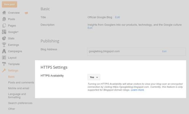 Blogger on HTTPS