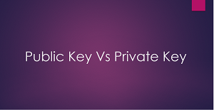 public key vs private key