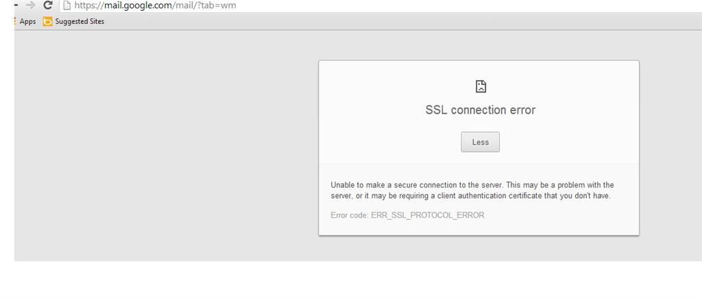 chrome https err_ssl_protocol_error