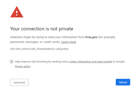 ERR_CERTIFICATE_TRANSPARENCY_REQUIRED