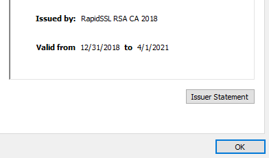 RapidSSL in browser